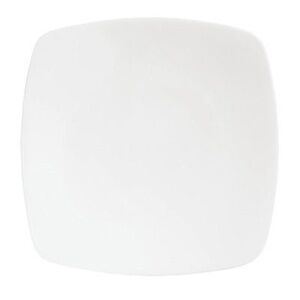 Syracuse Bone China White Square Dinner Plate Contempra Set of 4
